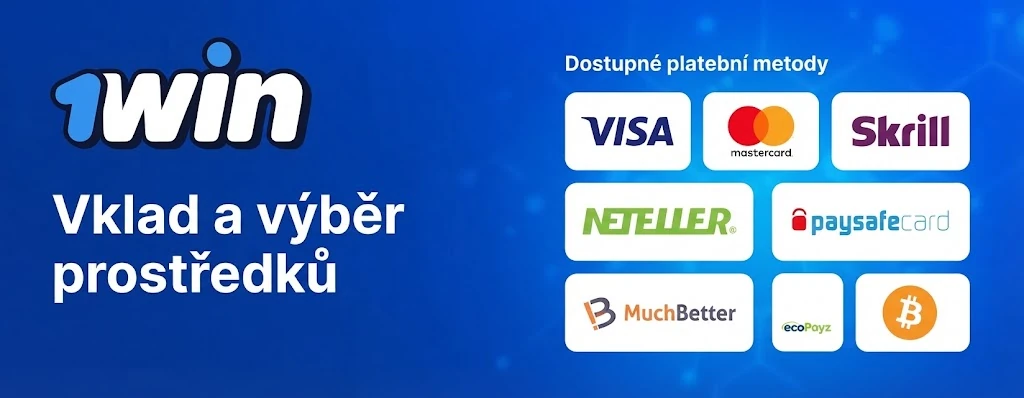 Platební metody 1win – vklad a výběr